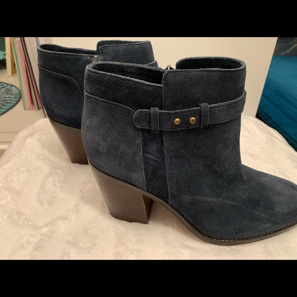 Blue Suede Bootie